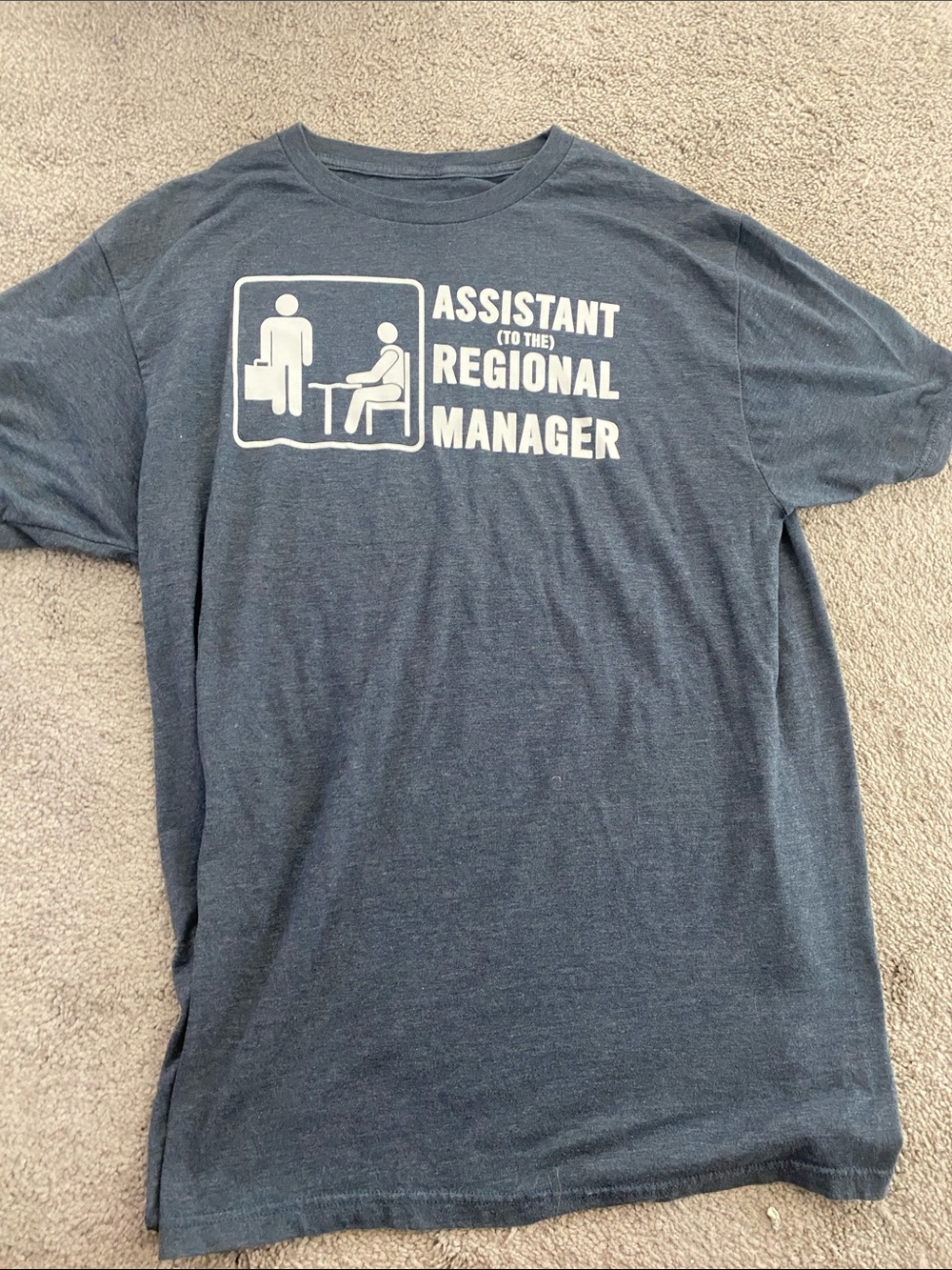 Assistant to the Regional Manager Graphic T‑Shirt - Dark Blue